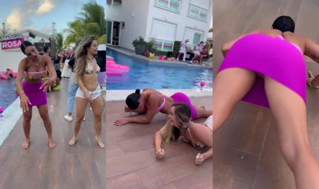 Aline Mineiro dançando sem calcinha
